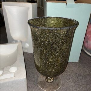 Party lite Elegant Textured Glass Vase